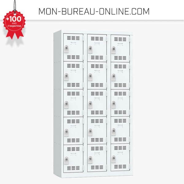 Vestiaire industriel casier individuel Type de vestiaire 1 case  individuelle 400x450x350 mm