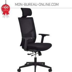 Siège de bureau ergonomique noir