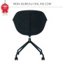 Chaise coque anthracite