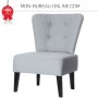 Fauteuil vintage gris