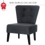 Fauteuil Vintage Anthracite pour l'accueil