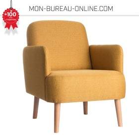 Fauteuil visiteur Scandinave Jaune