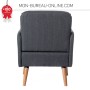 Fauteuil visiteur Scandinave Anthracite