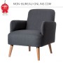 Fauteuil Design Scandinave Anthracite