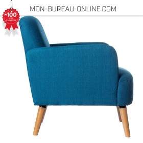 Fauteuil bleu pour salle d'attente