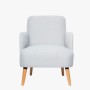 Fauteuil Design Scandinave gris clair