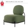 Fauteuil visiteur vert