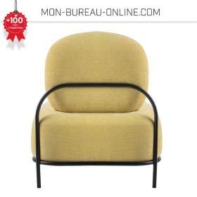 Fauteuil jaune pour salle d'attente