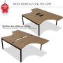 Bureau double Ogi Y Bench Compacte