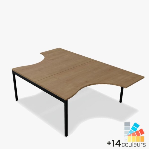 Bureau double - 1.60m - Ogi Y Bench Compacte