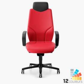 La chaise ergonomique YouToo avec assise en tissu Base blanche