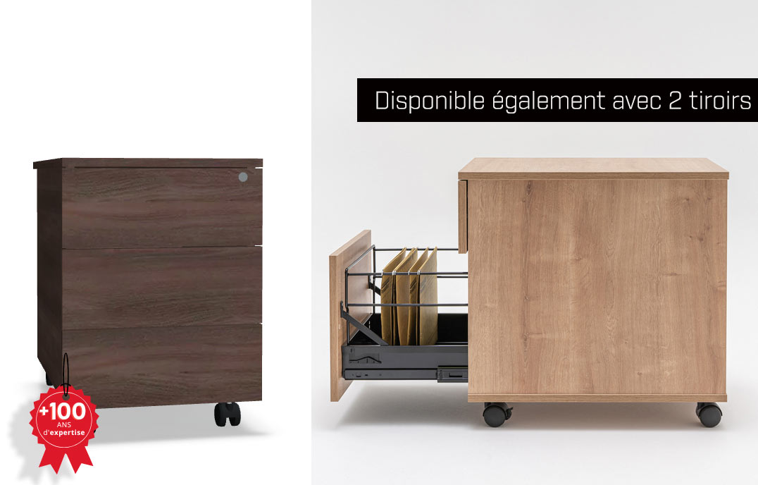 Caisson disponible également en Robinier et Chêne ambré